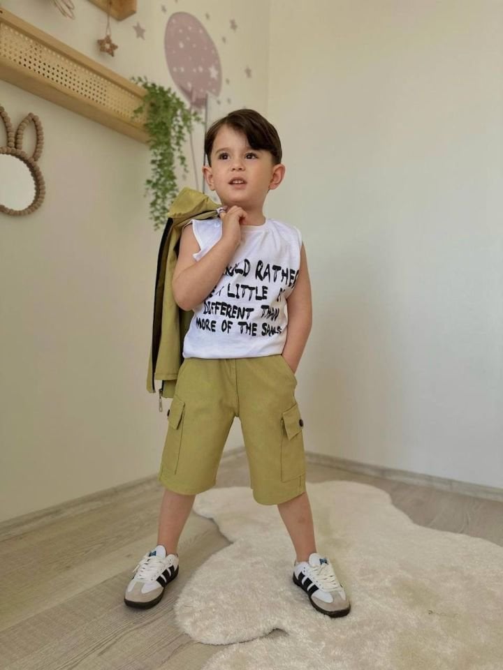 Gabardin Yag Yesili 3'lü Set