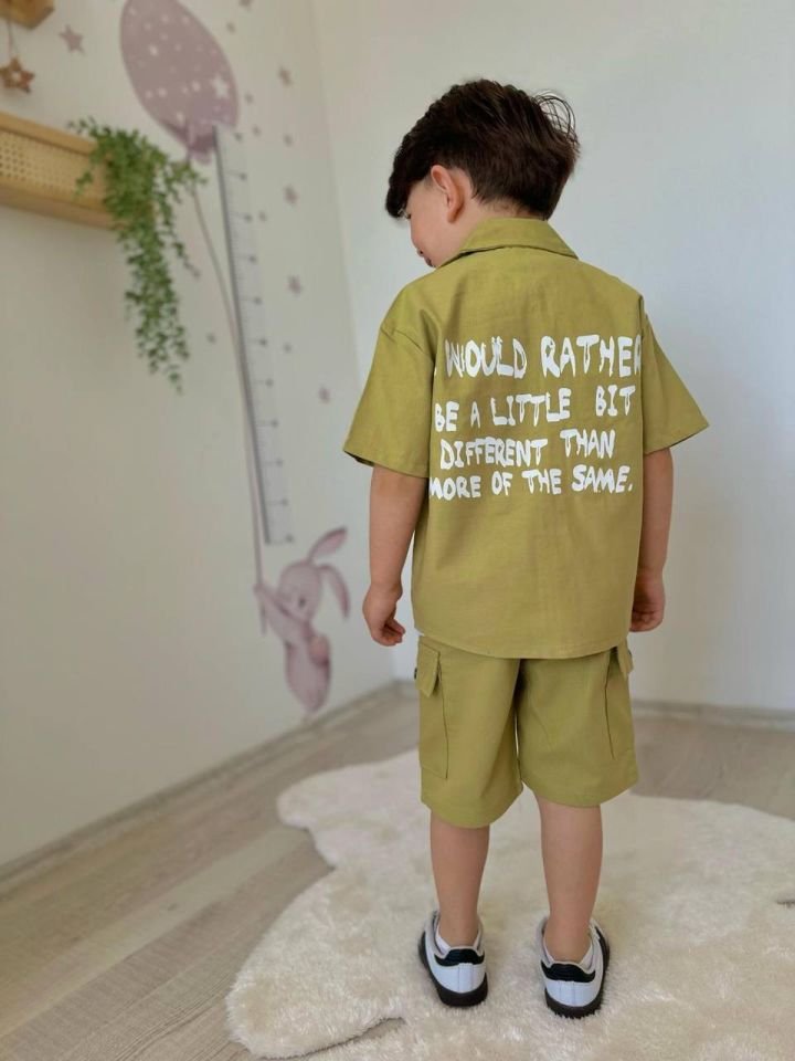 Gabardin Yag Yesili 3'lü Set