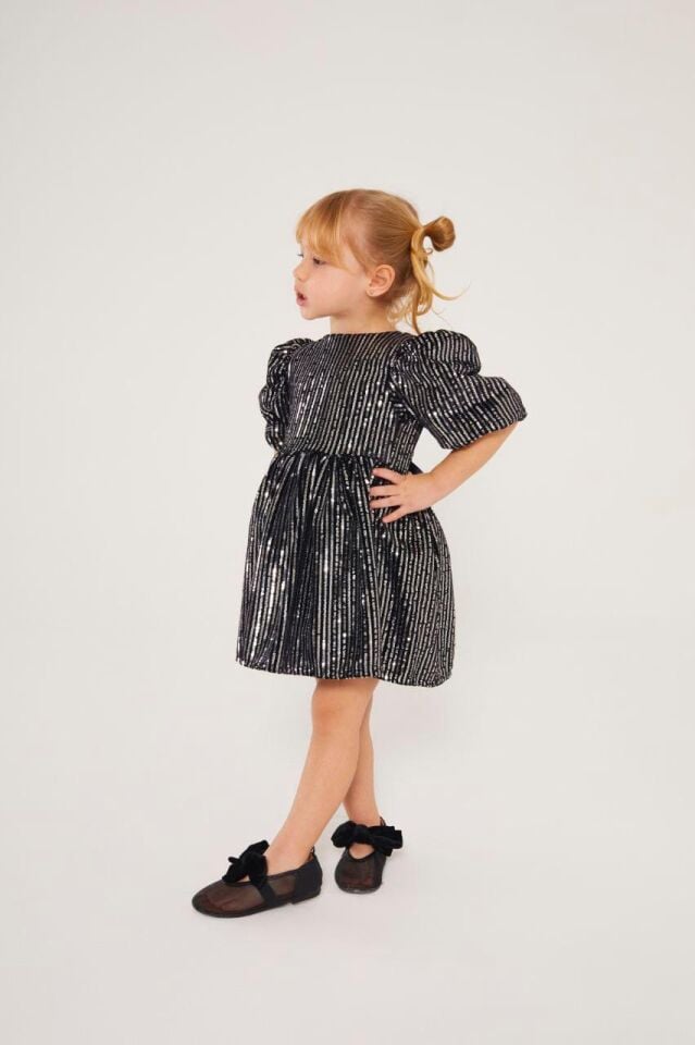 Pull Payet Siyah Elbise 5-6 YAŞ