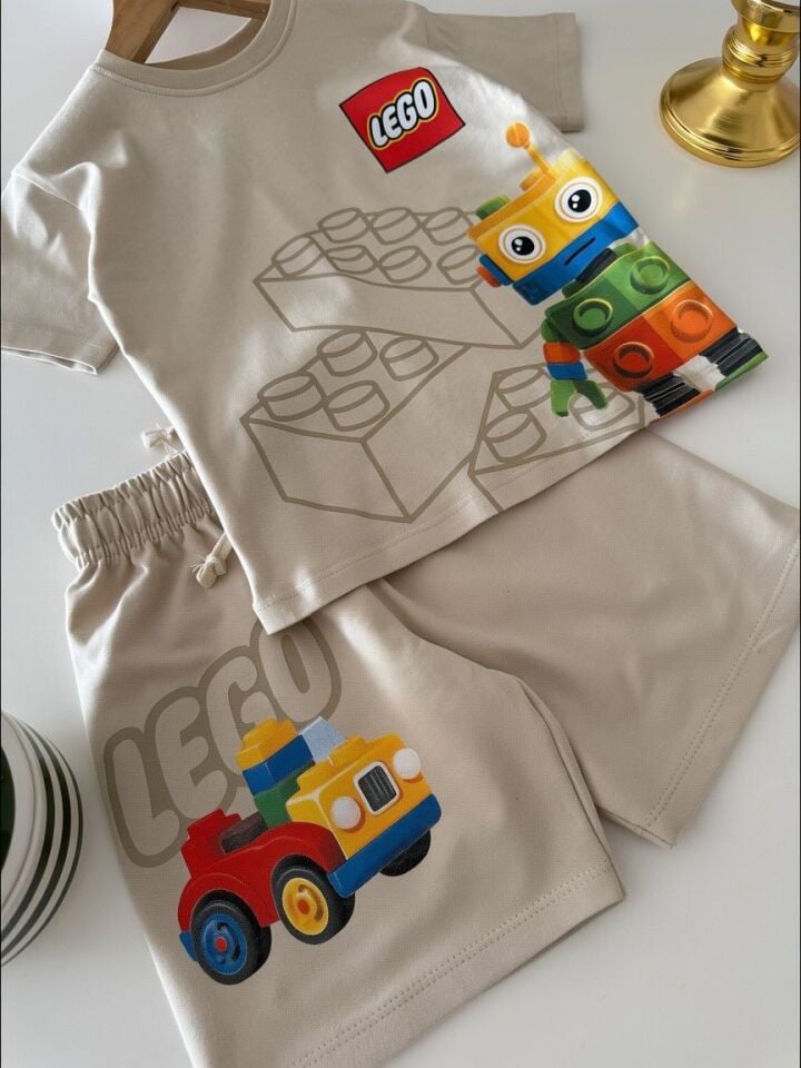 Lego Şortlu Krem Takım 7-8 YAŞ