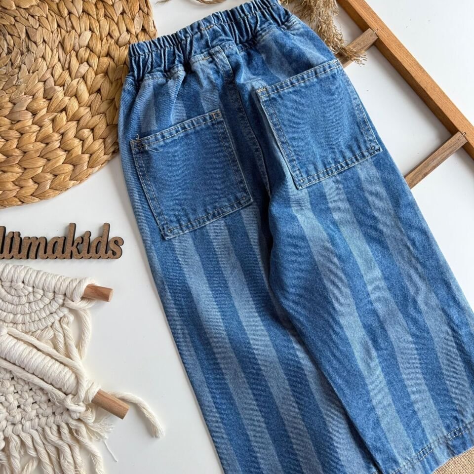 Çizgili Jean 6-7 YAŞ