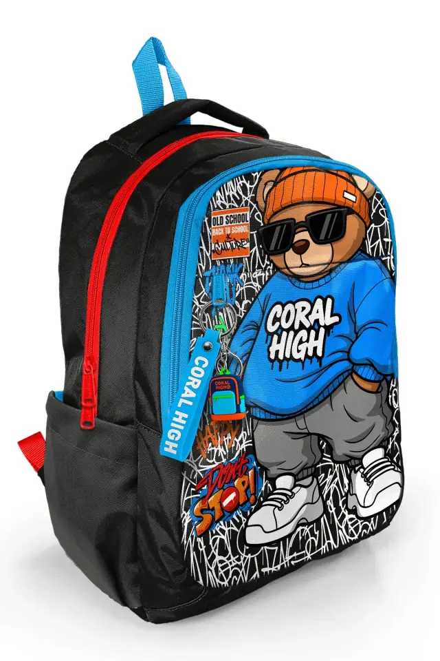 Coral High Grafiti Ayıcık Desenli 3’lü Okul Çanta Seti SET0133250 Adet