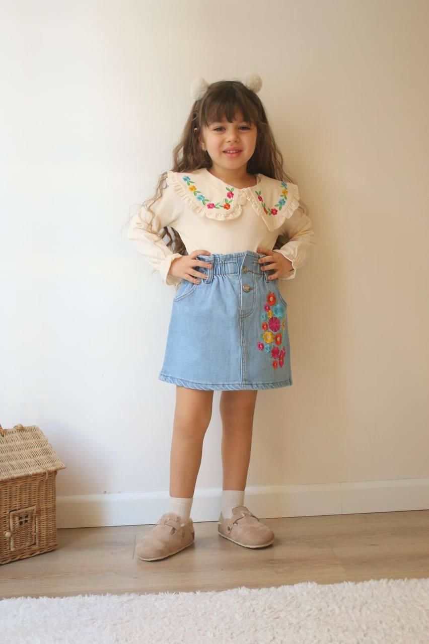 Denim Etekli Takım