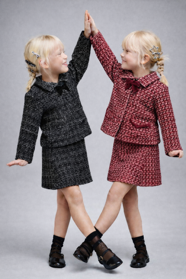 Tüvit Kumaş Bordo Ceketli Takım 9-10 YAŞ