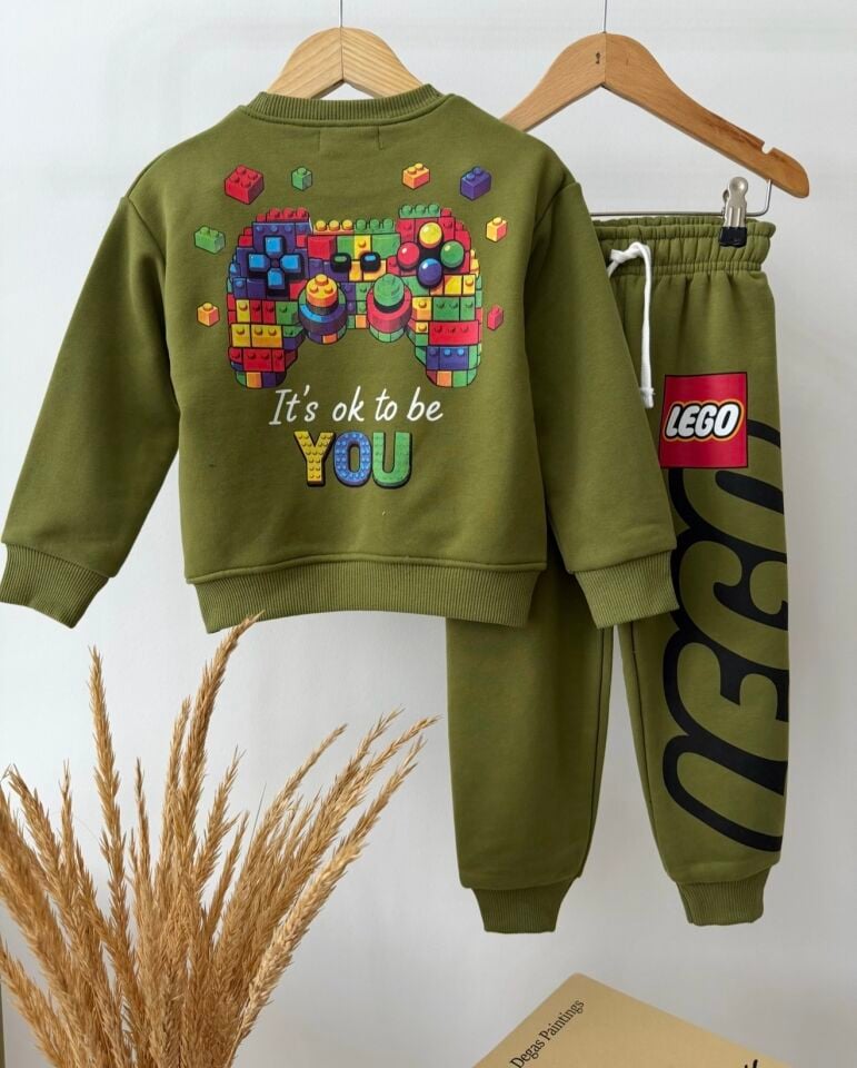 Lego Baskılı Yeşil Takım 2-3 YAŞ