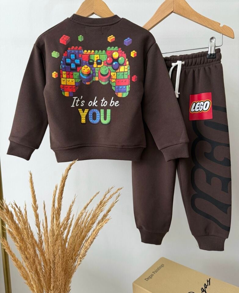Lego Baskılı Kahve Takım 7-8 YAŞ