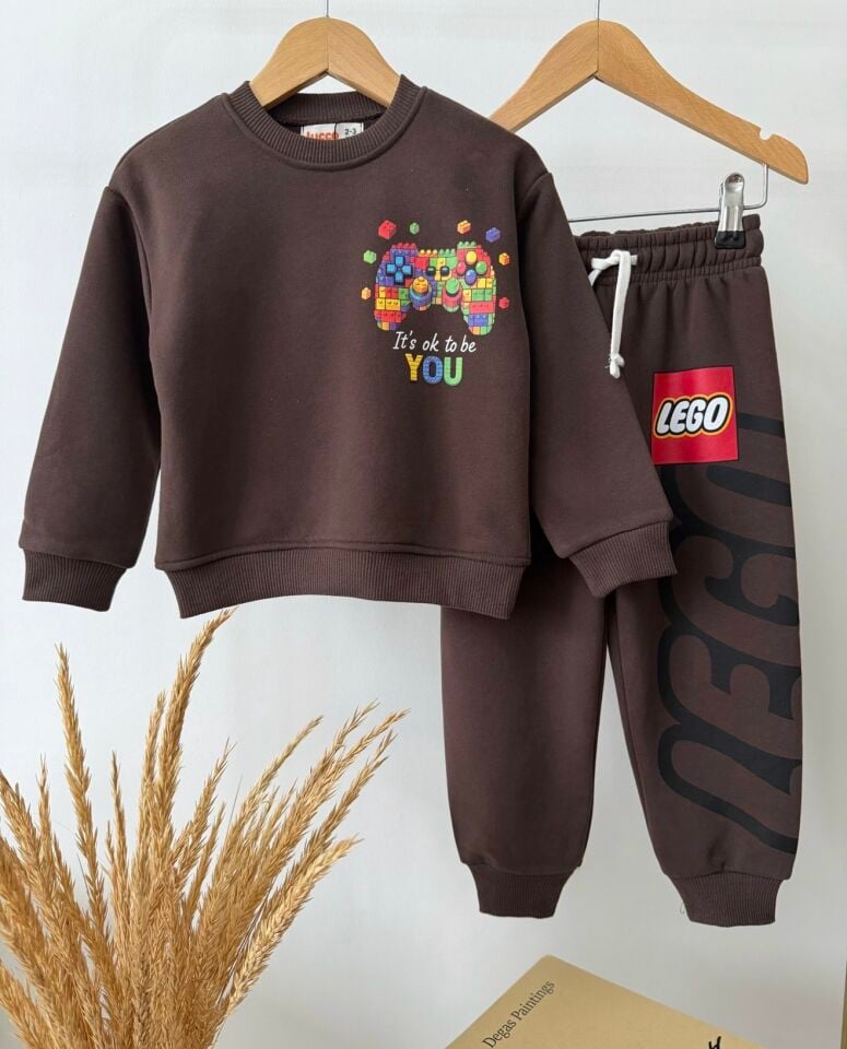 Lego Baskılı Kahve Takım 7-8 YAŞ