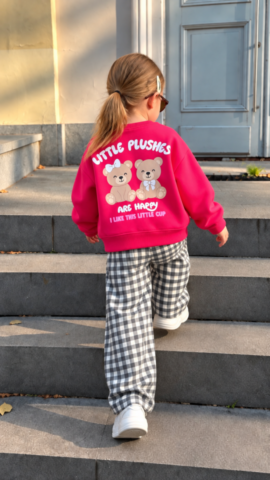 Best Bear Baskılı Denim Pantolon Takım 7-8 YAŞ