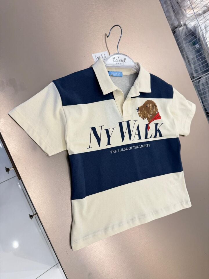 Laciel Çizgili Dog Tşhirt 6-7 YAŞ