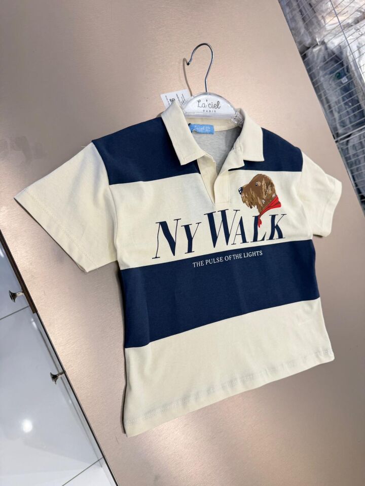 Laciel Çizgili Dog Tşhirt 5-6 YAŞ