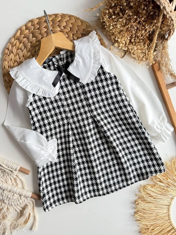 Bebe Yakalı Elbise 3-4 YAŞ