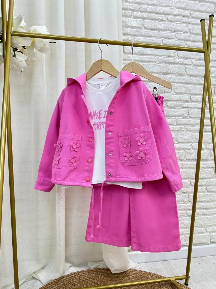 3'lü Pembe Çicekli Takım 9-10 YAŞ