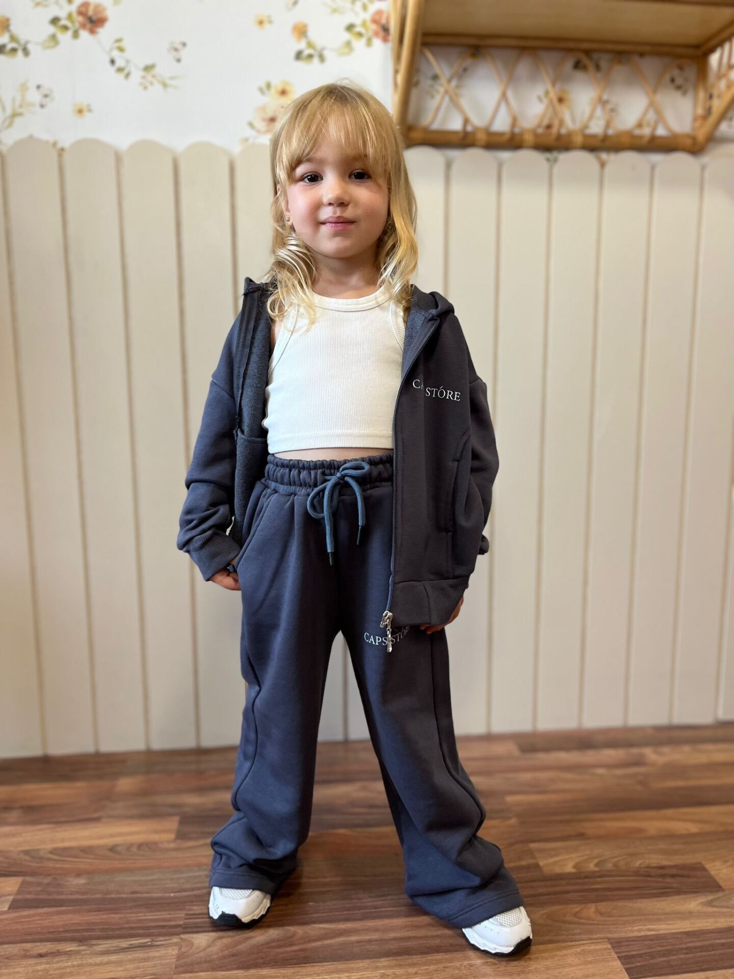 Unısex Antrasit Fermuarlı Takım