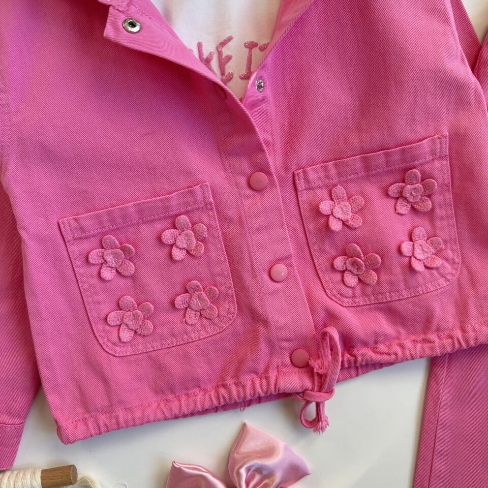 3'lü Pembe Çicekli Takım 5-6 YAŞ