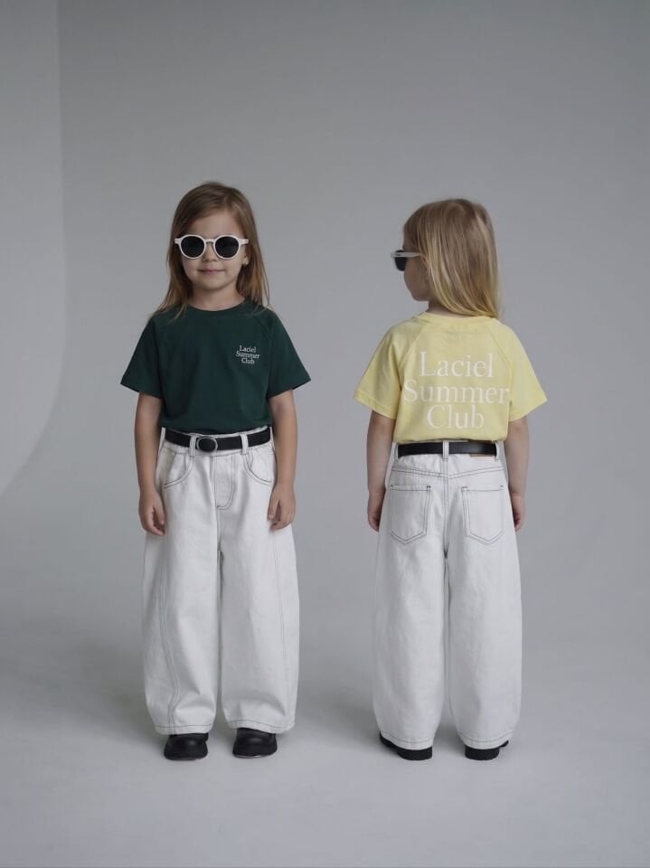 Laciel Beyaz Denim Pantolon 6-7 YAŞ