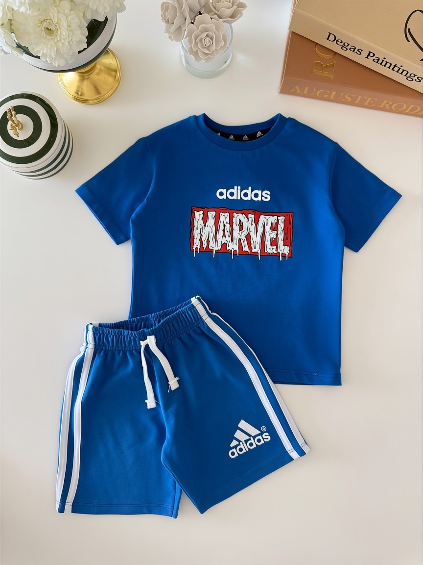 Marvel Baskılı Mavi Takım 7-8 YAŞ
