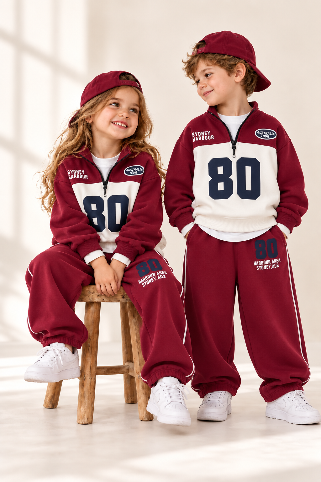 Bordo Dik Yakalı Takım 2-3 YAŞ