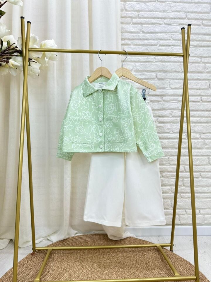 Mint Çicekli Takım 9-10 YAŞ