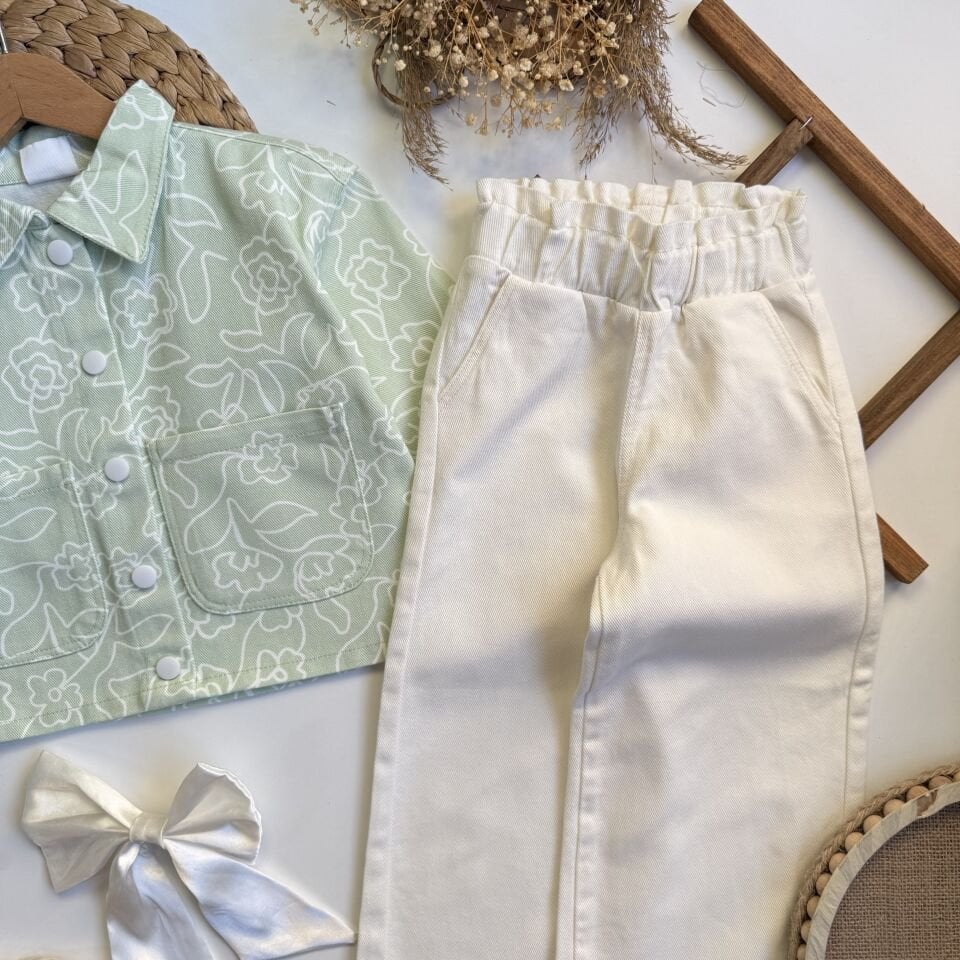 Mint Çicekli Takım 9-10 YAŞ