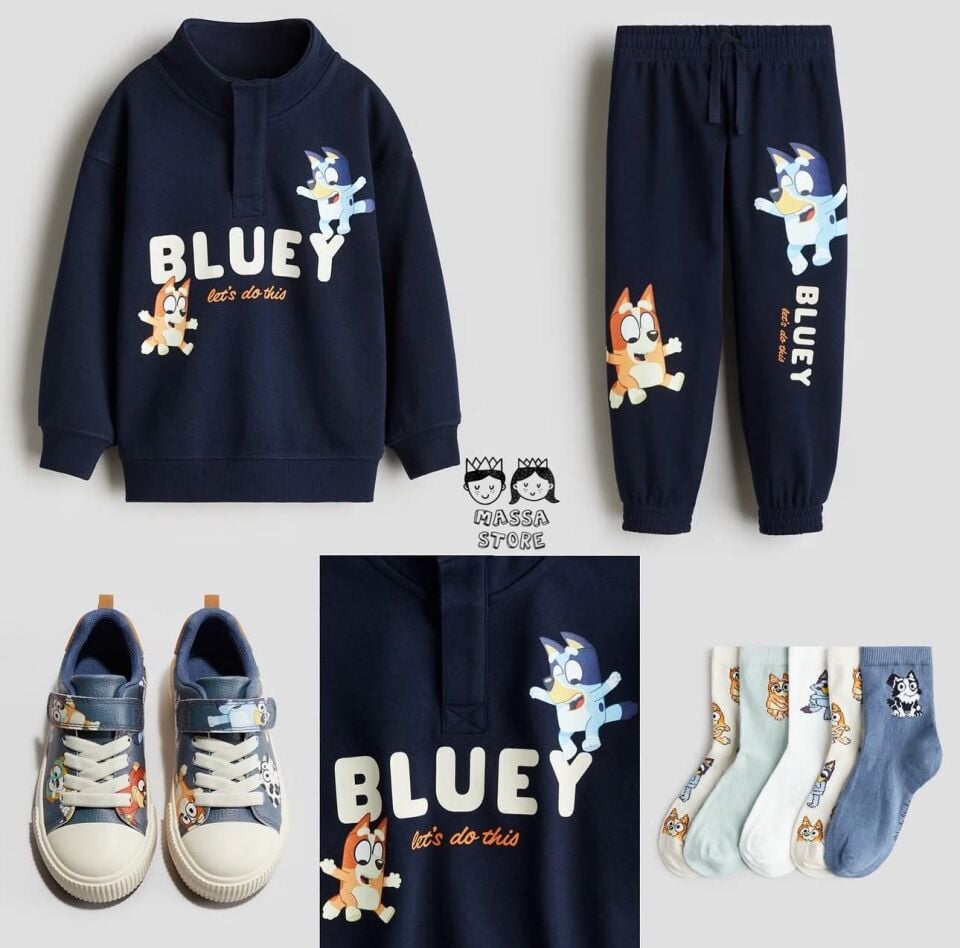 Bluey Baskılı Takım