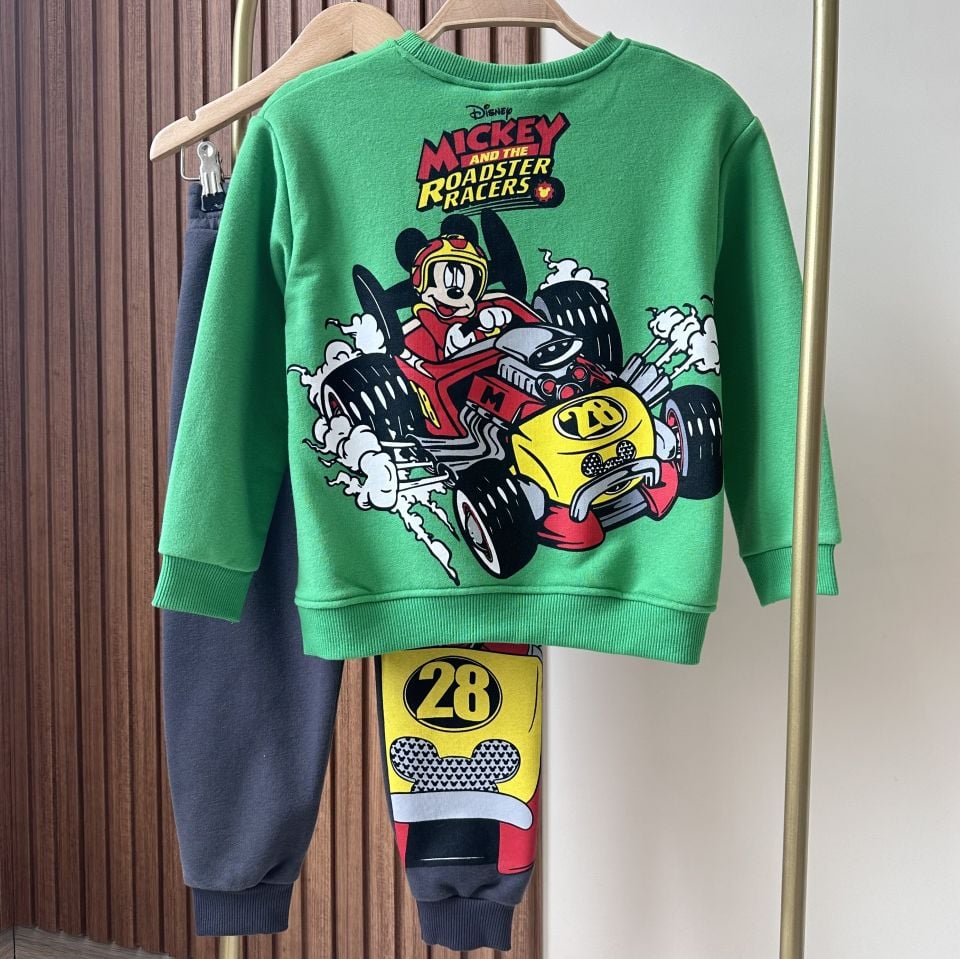 Yeşil Mickey Baskılı Takım
