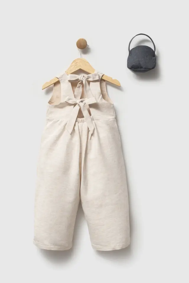 Kirazlı Salopet ( Çanta Hediyeli) 5 YAŞ