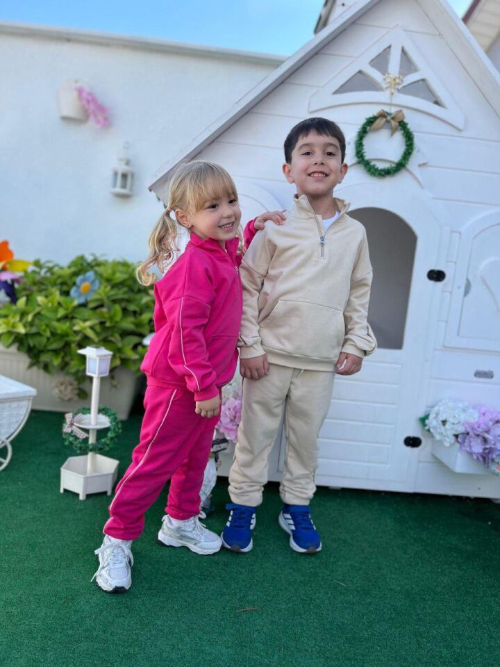 3 İplik Krem Takım