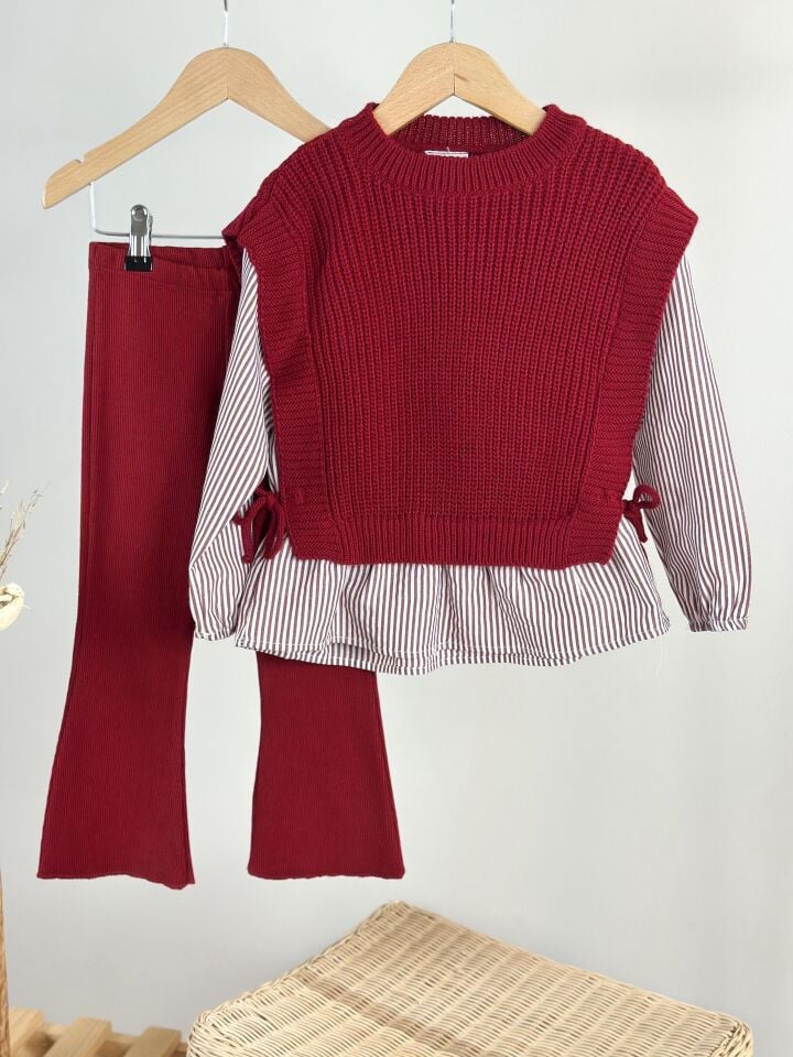 Triko Bordo Takım 7-8 YAŞ