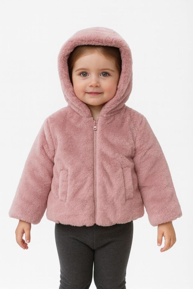 Pembe Kürk Mont 5-6 YAŞ