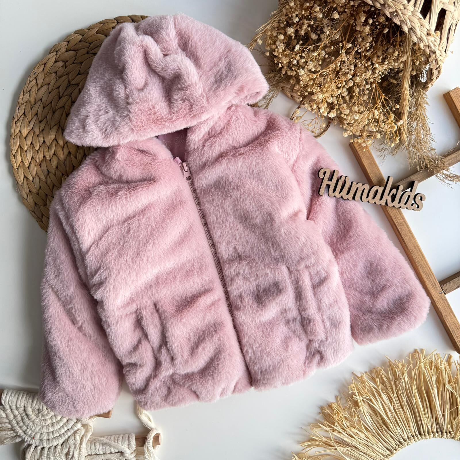 Pembe Kürk Mont 5-6 YAŞ