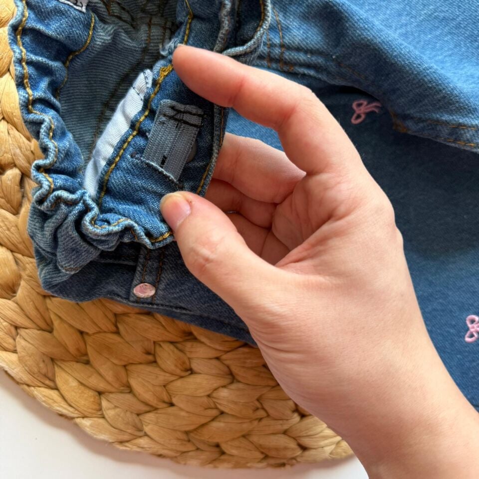 Fiyonk Detaylı Denim Jean 5-6 YAŞ