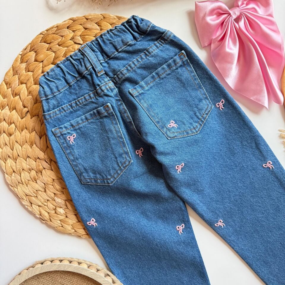 Fiyonk Detaylı Denim Jean 5-6 YAŞ