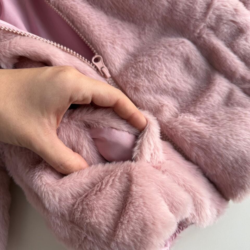 Pembe Kürk Mont 5-6 YAŞ