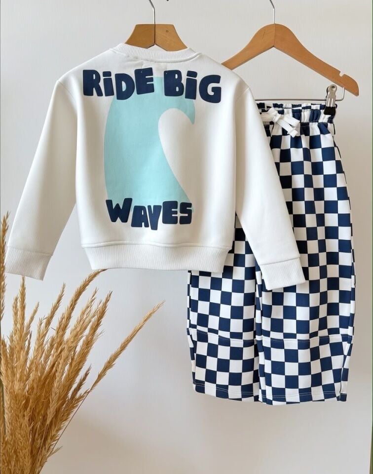 Dama Desenli Baskılı Takım 7-8 YAŞ