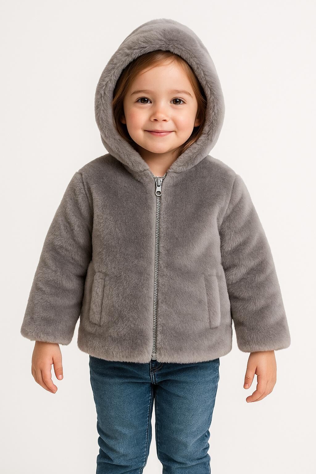 Gri Kürk Mont 7-8 YAŞ