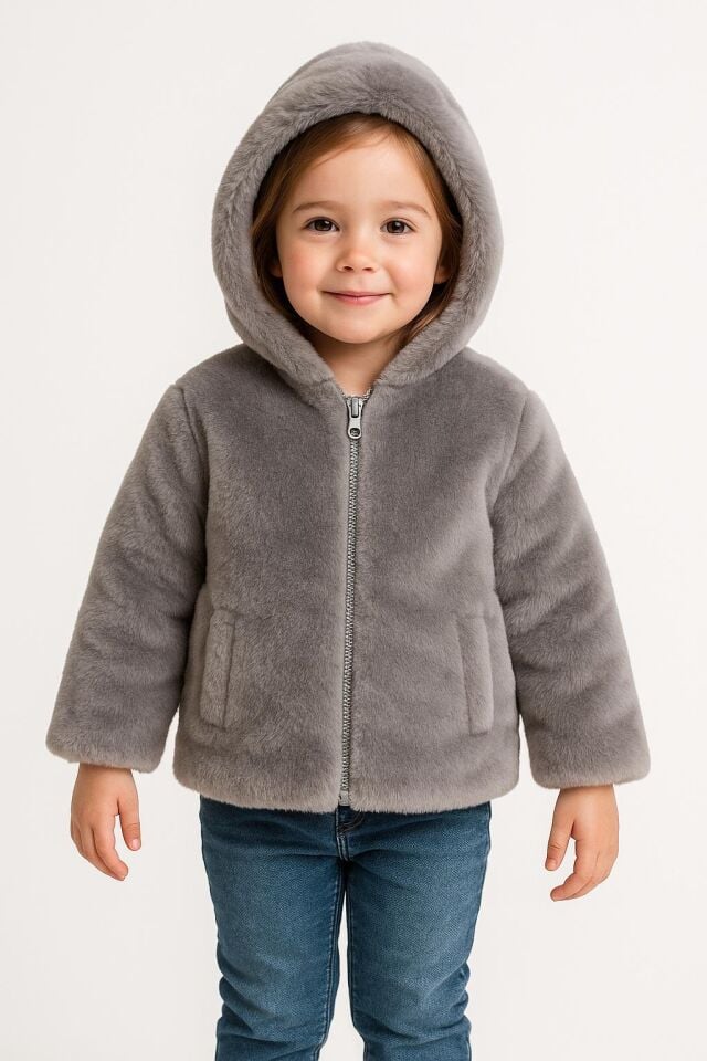 Gri Kürk Mont 7-8 YAŞ