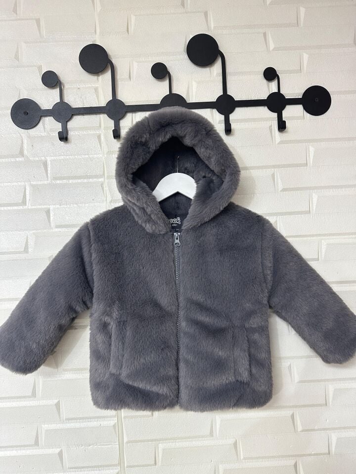 Gri Kürk Mont 7-8 YAŞ