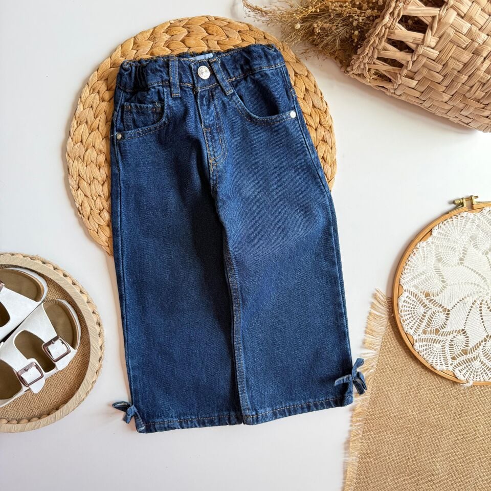 Fiyonk Detaylı Denim Jean 5-6 YAŞ