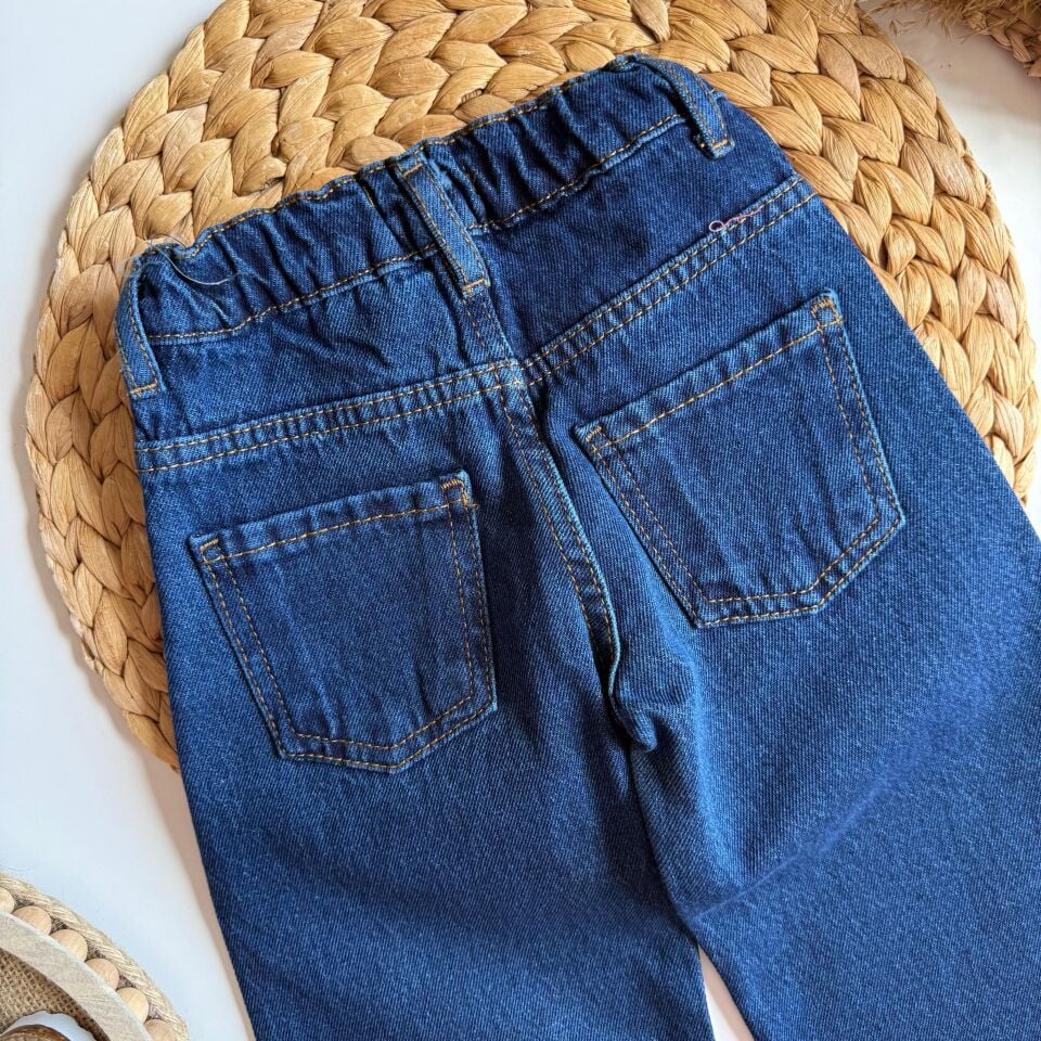 Fiyonk Detaylı Denim Jean 5-6 YAŞ