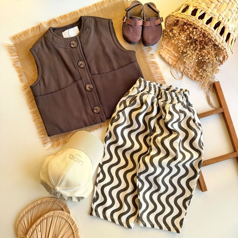 Kapitone Detaylı Yelek 7-8 YAŞ