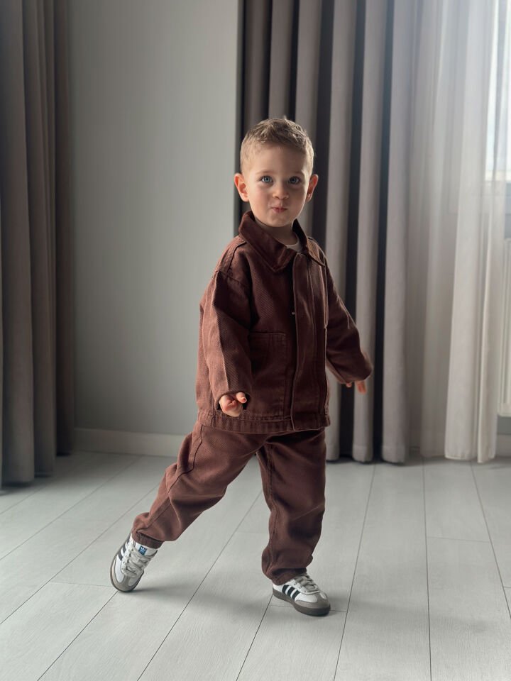 Denim Kahve Takım 9-10 YAŞ