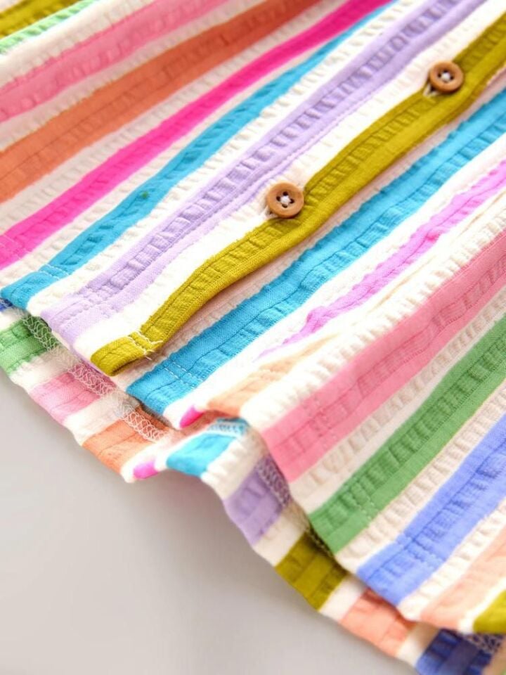 Gökkuşağı Desenli Elbise 2-3 YAŞ