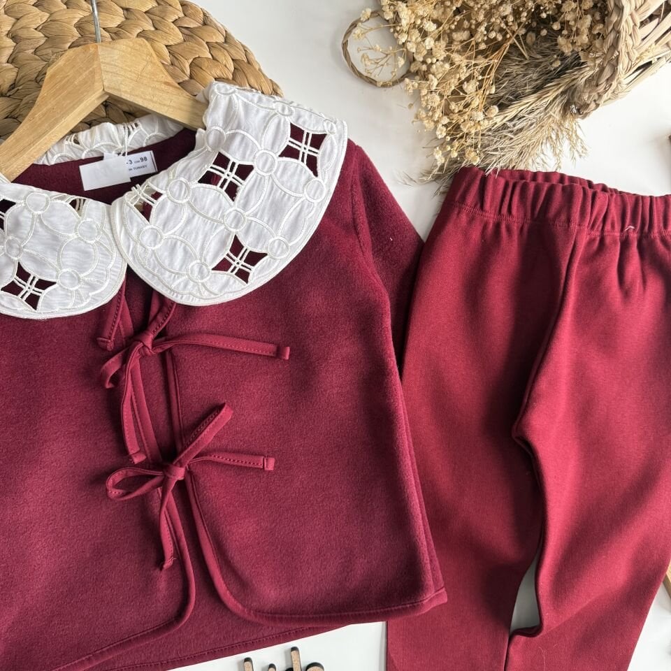 Bordo Polar Takım 5-6 YAŞ