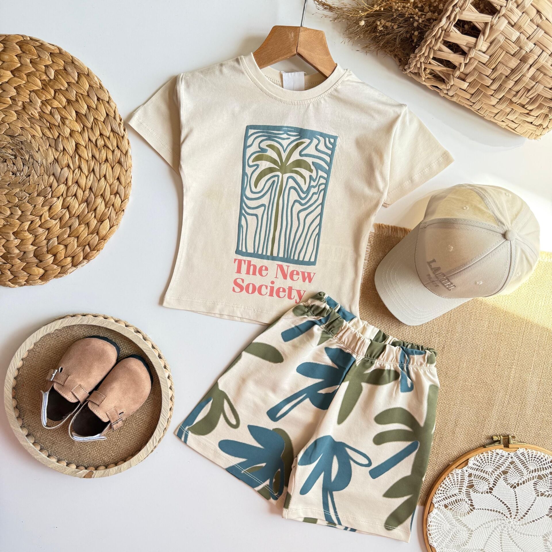 Palmiye Desenli Takım 1-2 YAŞ