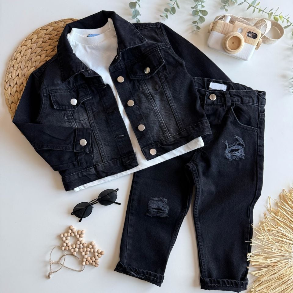 Denim Siyah Takım