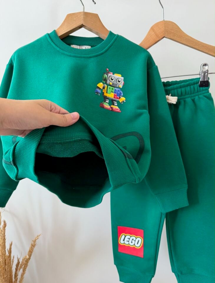 Lego Baskılı Yeşil Takım 7-8 YAŞ