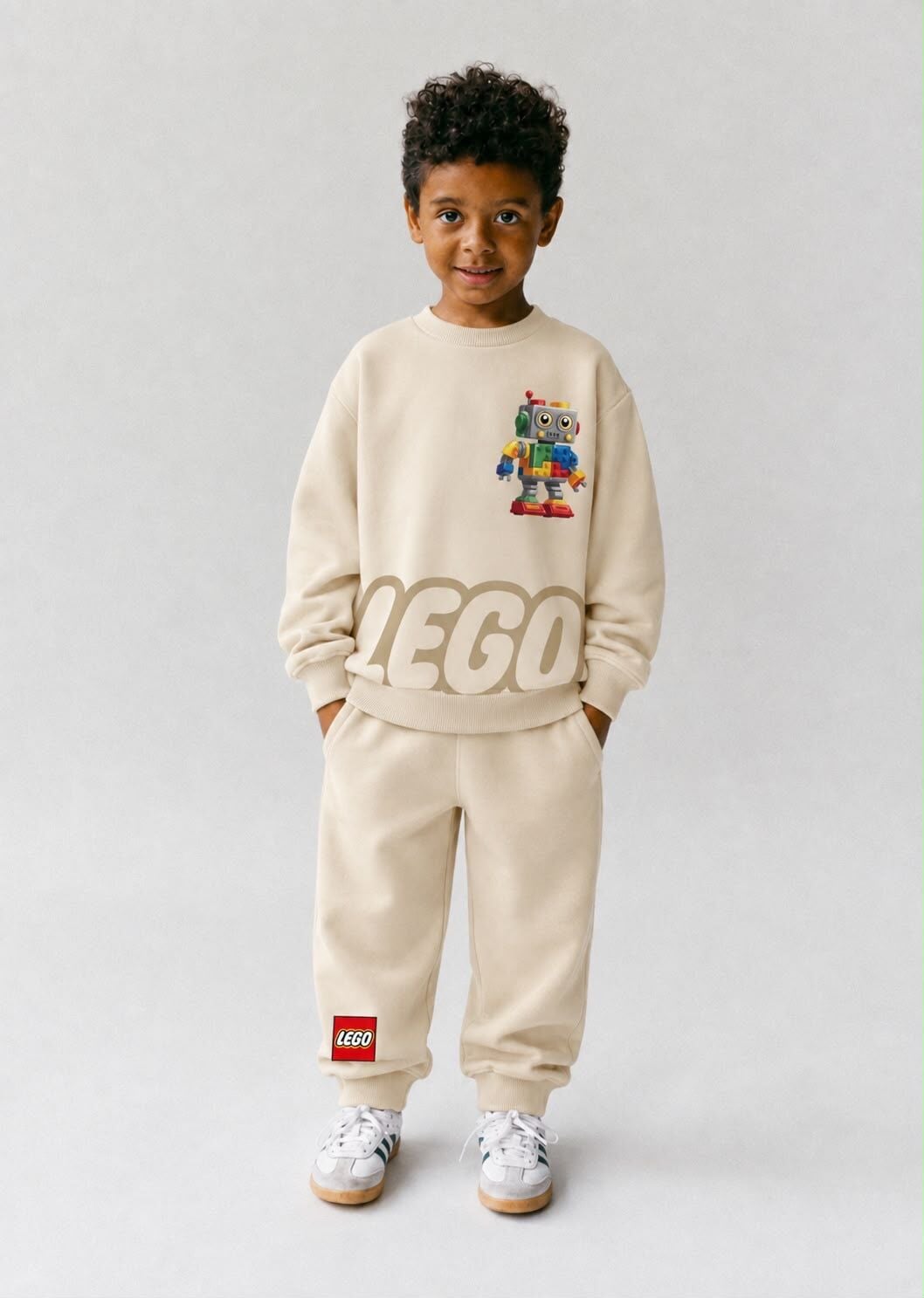 Lego Baskılı Ekru Takım 7-8 YAŞ
