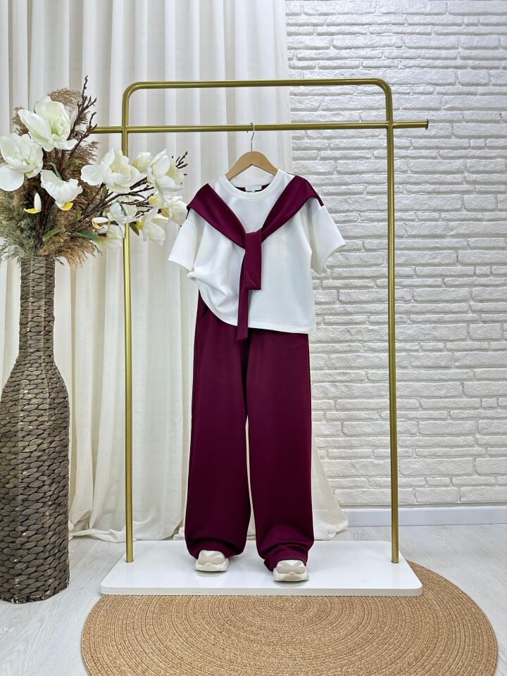 Oysho Kumaş Şal Bağlamalı Takım 12-13 Yaş