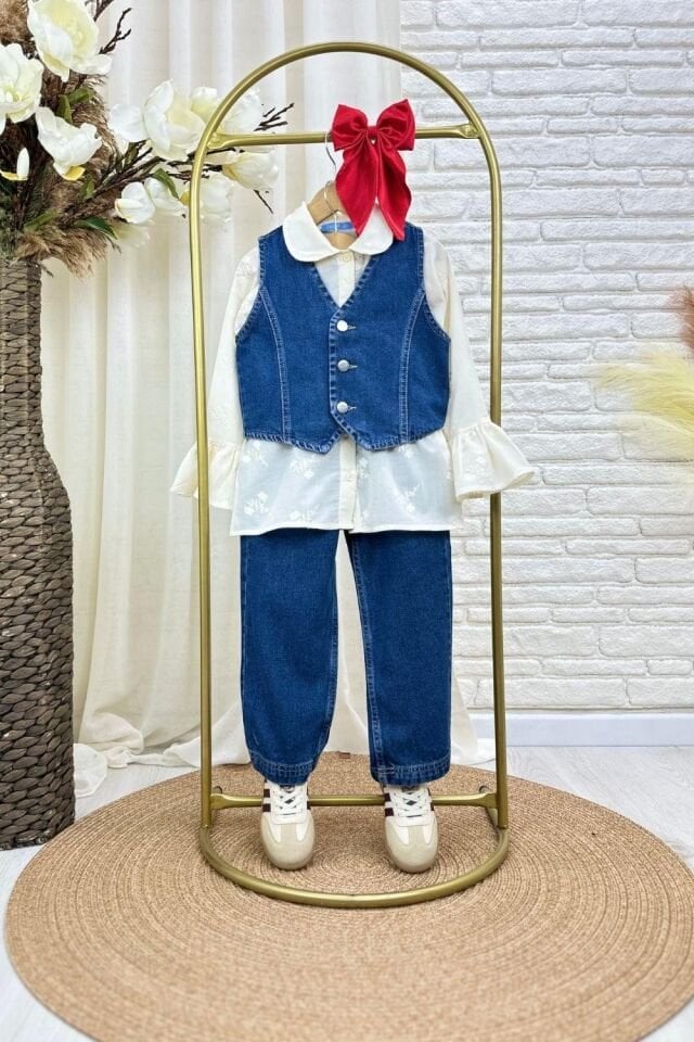 Denim 3'lü Takım 5-6 YAŞ