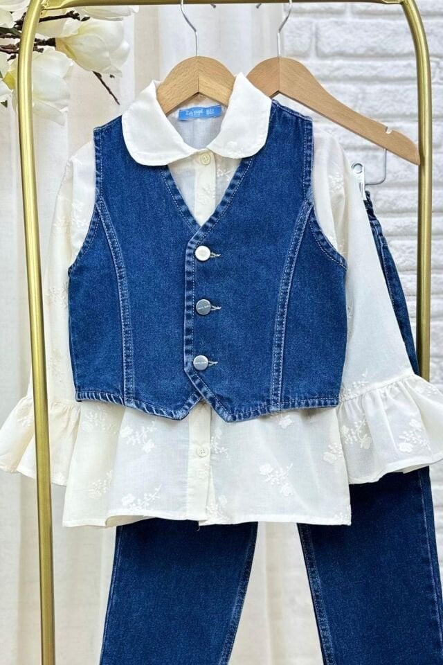 Denim 3'lü Takım 4-5 YAŞ